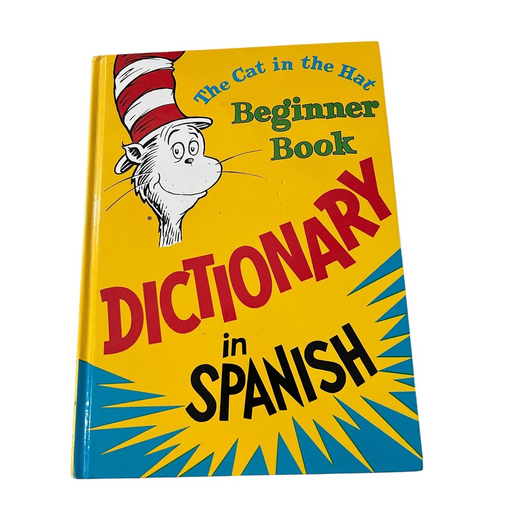 Dr. Seuss The Cat in the Hat Beginner Book Dictionary in Spanish Yellow - OS
